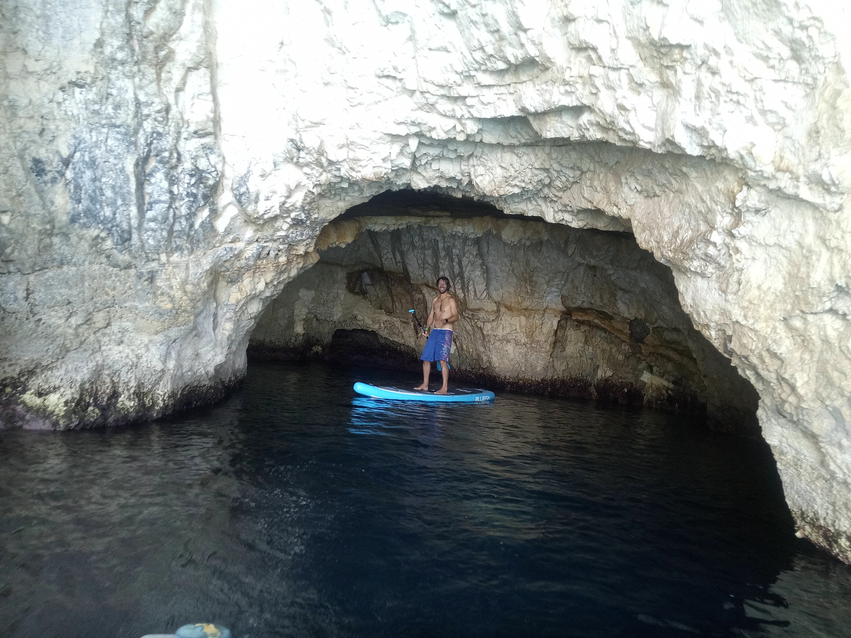 exploring the caves